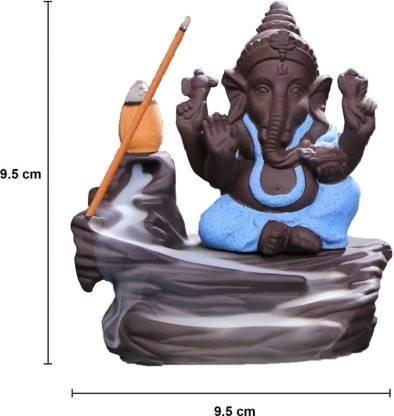 Handcrafted Monk Ganesha Backflow Incense Holder