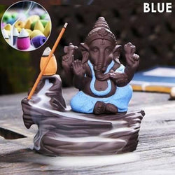 Handcrafted Monk Ganesha Backflow Incense Holder