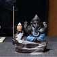 Handcrafted Monk Ganesha Backflow Incense Holder